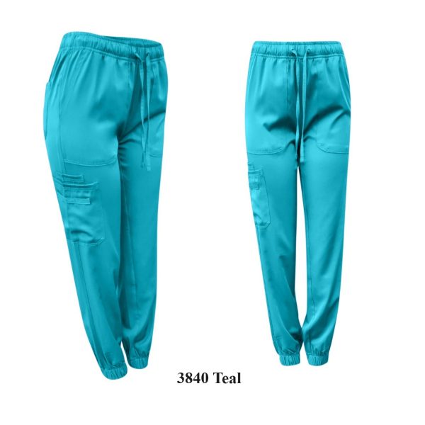 Jogger Pants 4 Way Stretch Multi Cargo Pocket W/ Loops Elastic Waistband - Image 5